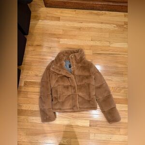 Abercrombie Brown Faux Fur Jacket